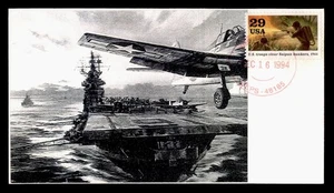 DR WHO 1994 FDC WWII ANIV SAIPAN BUNKERS CACHET M43861 - Picture 1 of 2