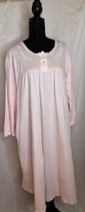 Kay Anna Nachthemd Gr.2X rosa, Spitze, Satin Knöpfe & Borte 100% Baumwolle weich - Bild 1 von 11