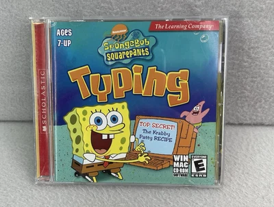 Bob Esponja Calça Quadrada Digitação PC MAC CD-ROM Jogo The Learning Company Kids - Imagem 1 de 4