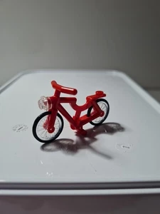 1x Lego Fahrrad rot City Speichen Rad Reifen komplett Noppe leer 4720 4719c02 - Bild 1 von 3
