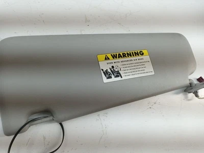 06-11 BMW E90 328i PASSENGER RIGHT SUN VISOR SUN SHADE GRAY VINYL OEM USED TESTE - Image 1 of 4