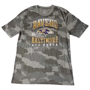 Damen-T-Shirt Größe XL grau Tarnmuster Baltimore Ravens KOSTENLOSER VERSAND neu mit Etikett - Bild 1 von 2