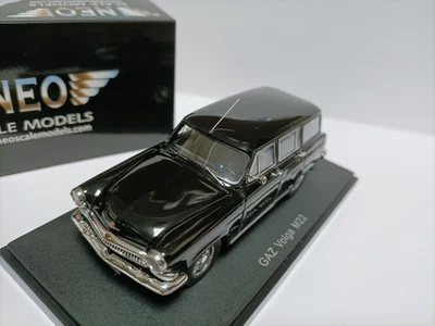 Neo 1:43 Soviet GAZ M22 Volga Wagon 1960 Black Volga wagon car model  - Image 1 of 4