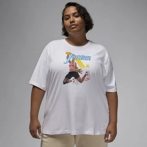 Air Jordan Jumpman Graphic Girlfriend T-shirt Women's XXL White - Picture 1 of 9