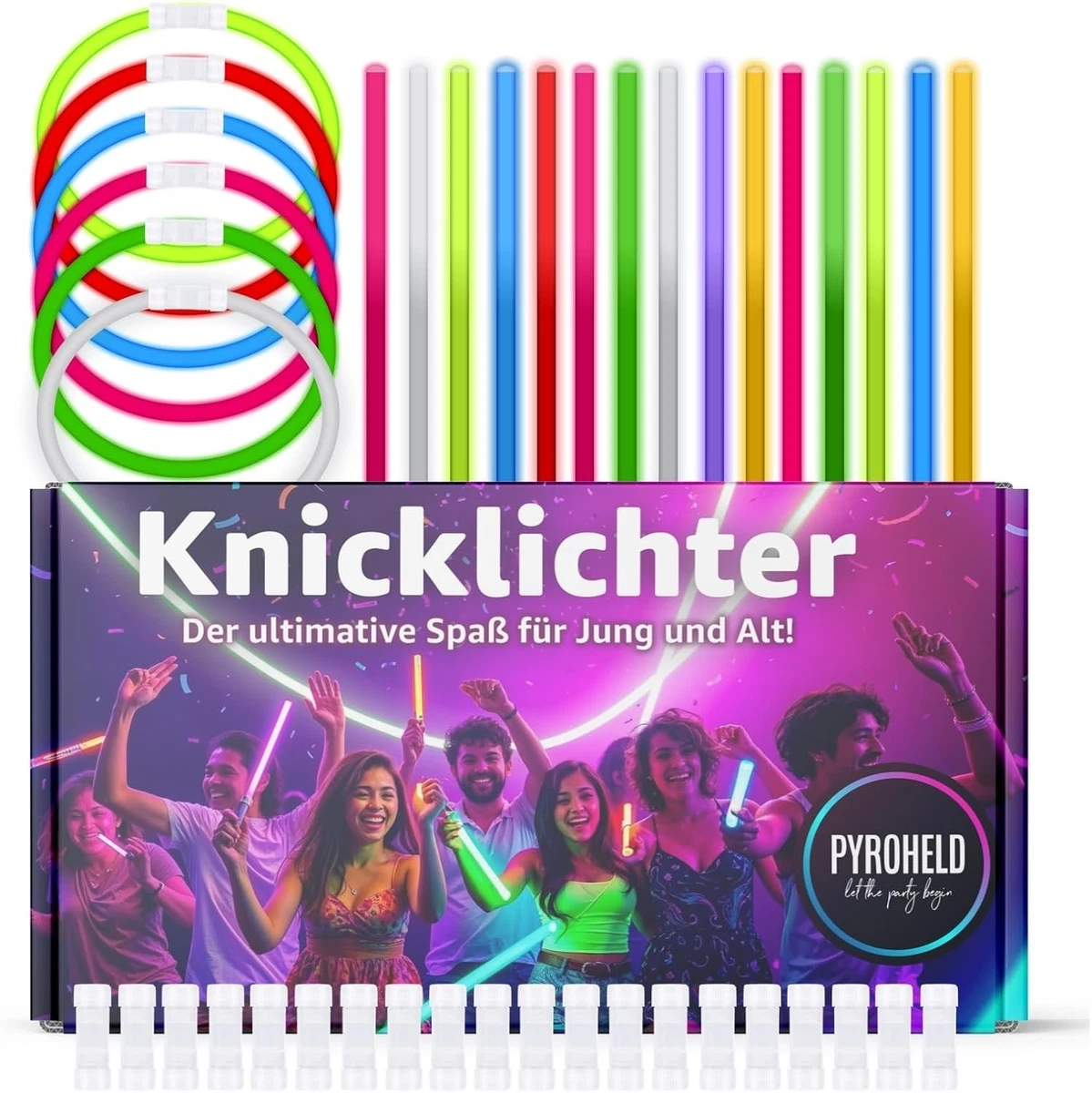 Unique Party Leuchtstab – 15 Cm, Rosa Knicklicht Für Partys & Nachtfeiern