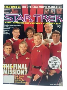 Star Trek VI The Undiscovered Country 1991 Official Movie Magazine Deluxe Ed. - Imagen 1 de 2