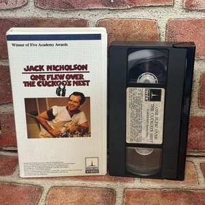 One Flew Over The Cuckoos Nest VHS Used Jack Nicholson Thorn EMI Video - Picture 1 of 4