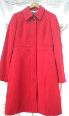 J. CREW NEW NWT DRESS COAT SIZE 8 TALL 8T BRIGHT CHERRY RED GORGEOUS GIFT - Image 1 of 4