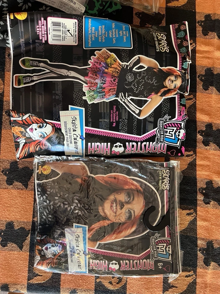 Disfraz de Halloween Skelita Calaveras Monster High niño niña talla mediana 8-10 Foto 1 de 4