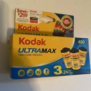Kodak UltraMax 400 Color Negative Film 35mm Roll Film 24 Exposures 3-Pack 4/2011 - Picture 1 of 5