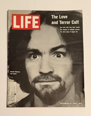 Vintage Life Magazine Dec 19 1969 Charles Manson Cover Love & Terror Cult Rare - Image 1 of 4