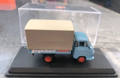03255 Schuco Hanomag Kurier Pritsche / Plane Englebert Reifen - 1:43 - Bild 1 von 4