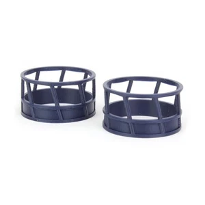 3D to Scale 1/64 2 Pack of 3D Printed Blue Plastic Hay Feeders 64-300-BL - Picture 1 of 1