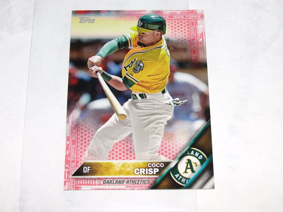 2016 Topps Series One COCO CRISP #111 Red Mini Variant/5 Oakland A's Athletics - Image 1 of 2