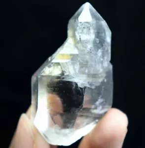 Natural Herkimer Diamond Quartz Crystal Stone Point Healing Mineral Specimen - Picture 1 of 21