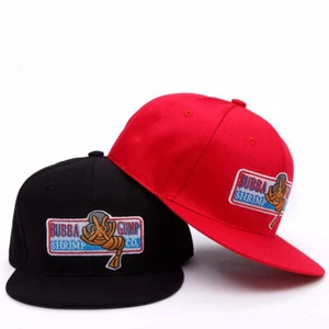 Men Bubba Gump Flat Brim Hip Hop Snapback Hat Shrimp Co. Embroidery Baseball Cap - Bild 1 von 11
