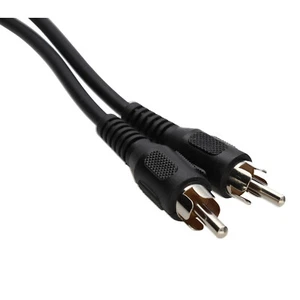 Câble phono RCA unique pour appareils audio/vidéo DJ/TV/HIFI/CCTV fil noir 5 m - Photo 1/6