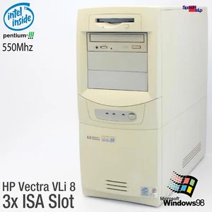 3x ISA SLOT HP VECTRA VLi8 D9743T INTEL PENTIUM III 3 ORDENADOR PC PARALELO W98 - Imagen 1 de 10
