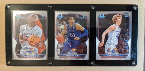 KANSAS JAYHAWKS 3 CARD PLAQUE DAJUAN HARRIS JR JALEN WILSON GRADEY DICK Cover