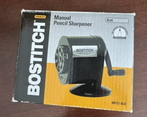 Bostitch Manual Antimicrobial Pencil Sharpener MPS1-BLK - Black - New FREE SHIP - Picture 1 of 3
