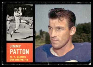 1962 Topps Jim Patton Creased New York Giants #112 - Picture 1 of 2