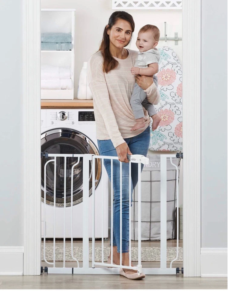 Regalo Easy Step 38.5 Inch Extra Wide Walk Thru Baby Gate, Includes 6” Extension - Image 1 of 4