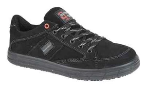 Grafters M9512AS Entrenadores de Seguridad Gamuza Puntera de Acero Zapatos Ligeros - Negros - Imagen 1 de 3