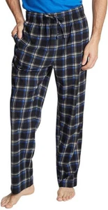 Nautica Men's Blue Plaid Lightweight Cozy Fleece Pajama Pants XL - Picture 1 of 4
