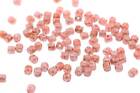 100pcs Czech MINOS Perles Par Puca® beads - small dot - Rose Opal TWEEDY