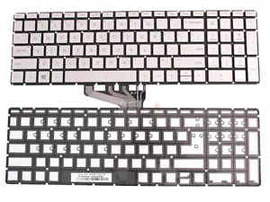 New For HP ENVY 17t-ae100 17t-ae000 Laptop Keyboard Silver Backlit - Picture 1 of 7