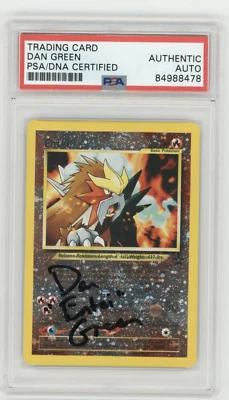 PSA Signed Dan Green Entei Wizards Black Star Promos 34 Holo Promo - Image 1 of 2