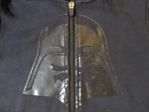 STAR WARS BRAND DARTH VADER FACE MASK FULL ZIP HOODED SWEATSHIRT-YOUTH 7X KOHL'S - Picture 1 of 9