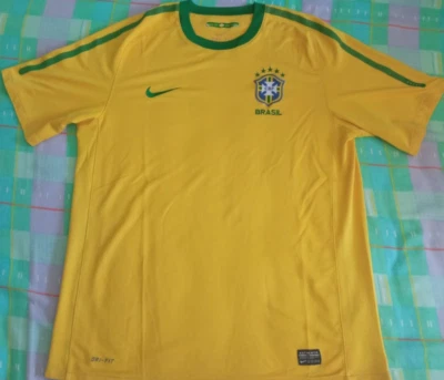 Camiseta Maillot Trikot Shirt BRAZIL Nike Size L Year 2010 Vintage - Imagen 1 de 4