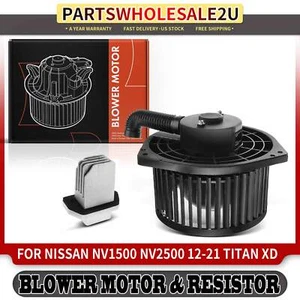 HVAC Blower Motor & Resistor Kit for Nissan NV1500 2012-2015 Titan XD 2016-2019 - Picture 1 of 8