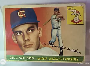 Bill Wilson 1955 Topps #86 en muy buen estado *esquinas delanteras - Imagen 1 de 4