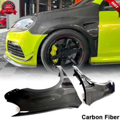Fits Volkswagen Golf MK6 GTI REAL CARBON Side Exterior Side Fender Air Vent Trim - Image 1 of 4