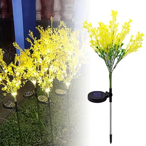 Solar Powered Flower Garden Stake Landscape Fairy Lamp Outdoor Yard Path TR - Picture 1 of 12