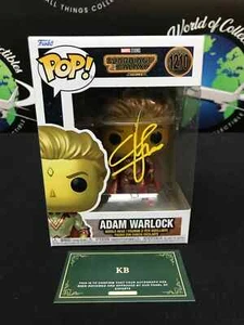 WILL POULTER FIRMATO "ADAM WARLOCK" FUNKO POP! (KB AUTHENTICS COA) #1210 - Foto 1 di 4