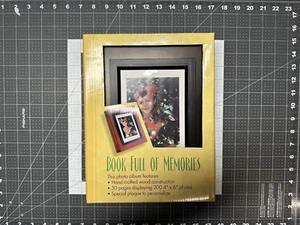 Book Full of Memories Wood Photo Album Holds 200 4"x6" 50 Pages 2001 - Picture 1 of 6