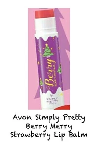 Avon Simply Pretty Berry Merry Strawberry Lip Balm - Picture 1 of 1