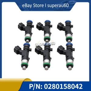 For Nissan Murano 350Z Infiniti V6 3.5L VQ35DE Fuel Injectors 0280158042 Set 6 - Picture 1 of 7
