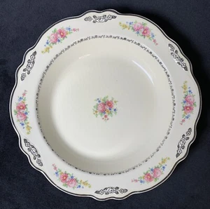 Vintage Homer Laughlin Flowers And Filigrees Virginia Rose Soup / Salad Bowl - Picture 1 of 7