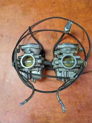 Yamaha TX750 OHC 1973 Twin Mikuni Solex carburadores conjunto de carbohidratos 1974 Foto 1 de 4