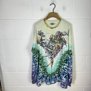 Vintage Grateful Dead Shirt Mens Extra Large Liquid Blue Skiing Band Bears 1996* - Picture 1 of 17