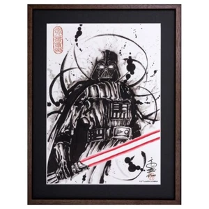 STAR WARS Darth Vader 7 Art 53.2 x 40.9 cm ink painting by Masayuki Kojo Japan - Picture 1 of 2