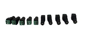 DC POWER PLUG FEMALE CONNECTOR 5.5MM*2.1MM 10 PIEZAS - Picture 1 of 10