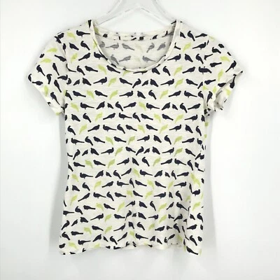 Gap Womens Shirt Small White Short Sleeve Pullover Top Bird Graphic Tee - Image 1 of 4