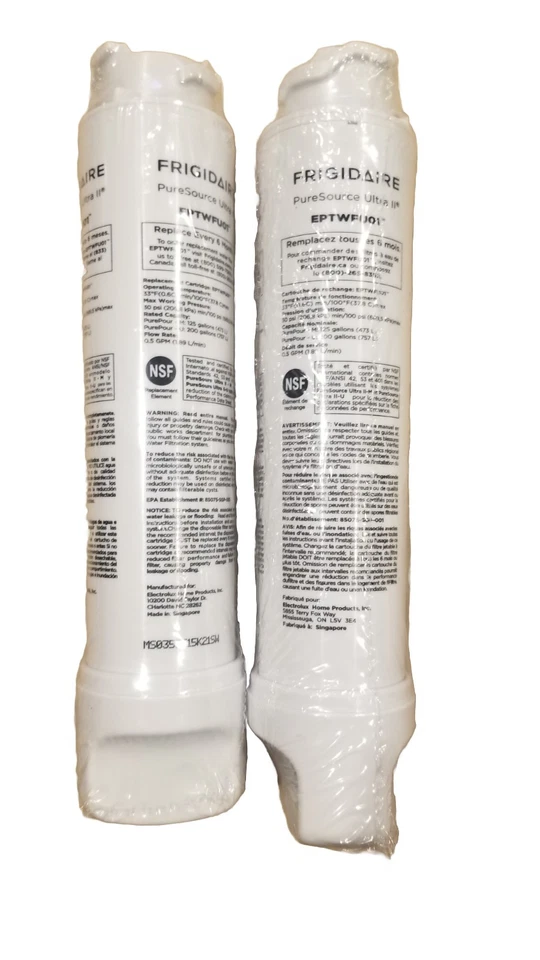 2 PACK Fit Frigidaire EPTWFU01 Pure Source Ultra II Refrigerator Water Filter US - Image 1 of 1