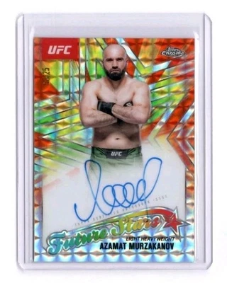 2025 Topps Chrome UFC Auto Future Stars Autographs Azamat Murzakanov #FSA-AM /25 - Image 1 of 2