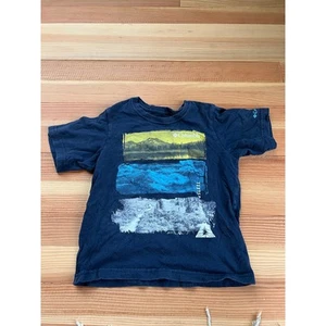 Columbia xs boys 4/5 navy tshirt with mountains - Picture 1 of 5